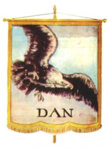 Standard of the Camp of Dan an Eagle from Symbols of Our Celto Saxon Heritage by WH Bennett p. 77.jpg